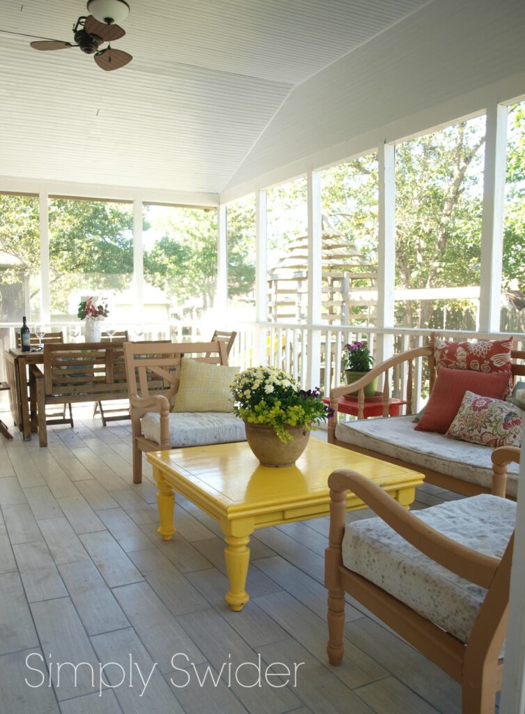 screened in porch makeover