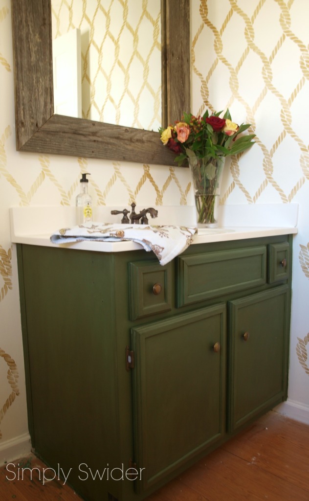 boxwood green cabinet