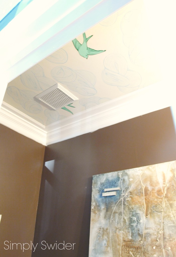 datdream wallpaper on ceiling