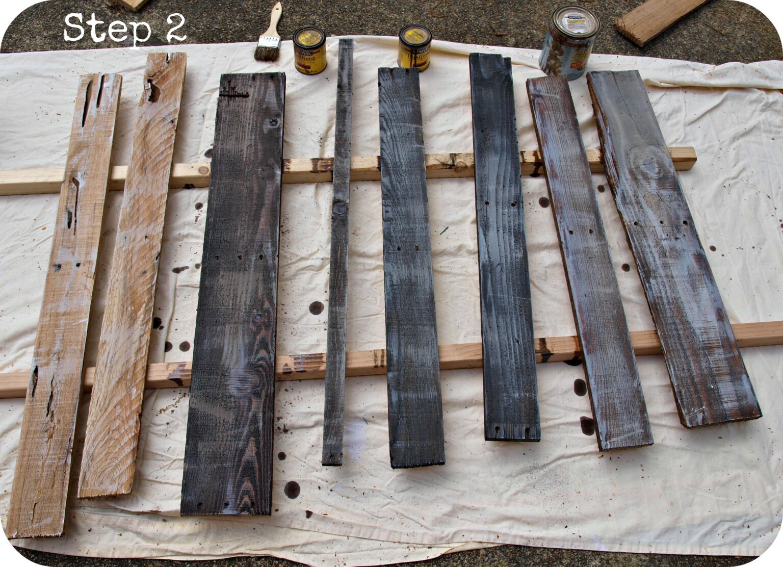 How to age wood with paint and stain