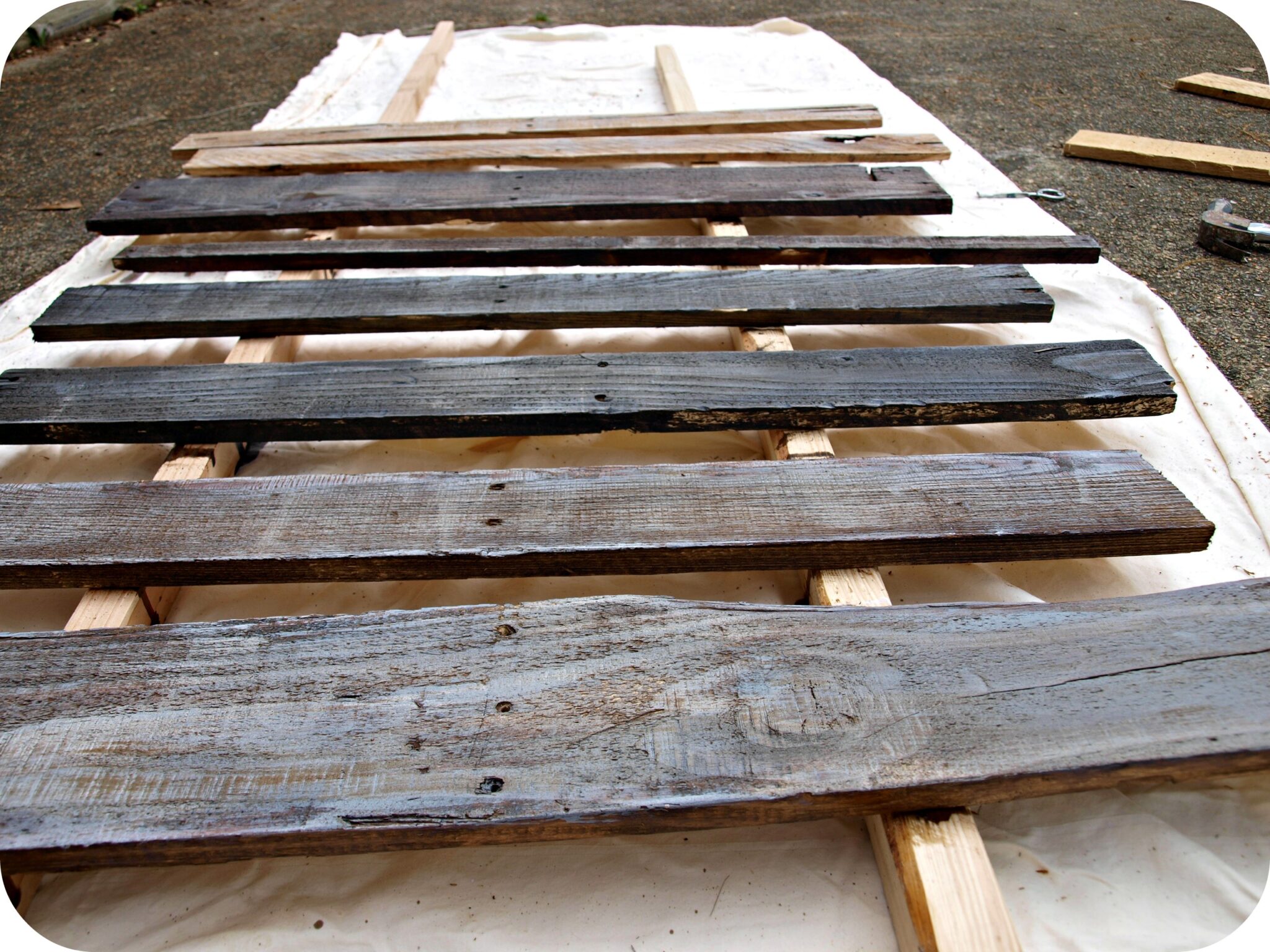 How to age wood with paint and stain