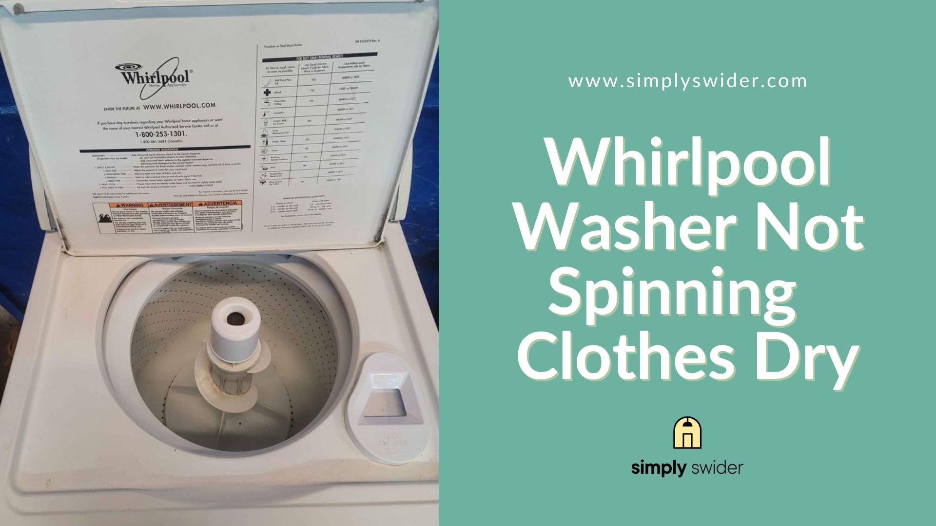 Whirlpool Washer Not Spinning Clothes Dry