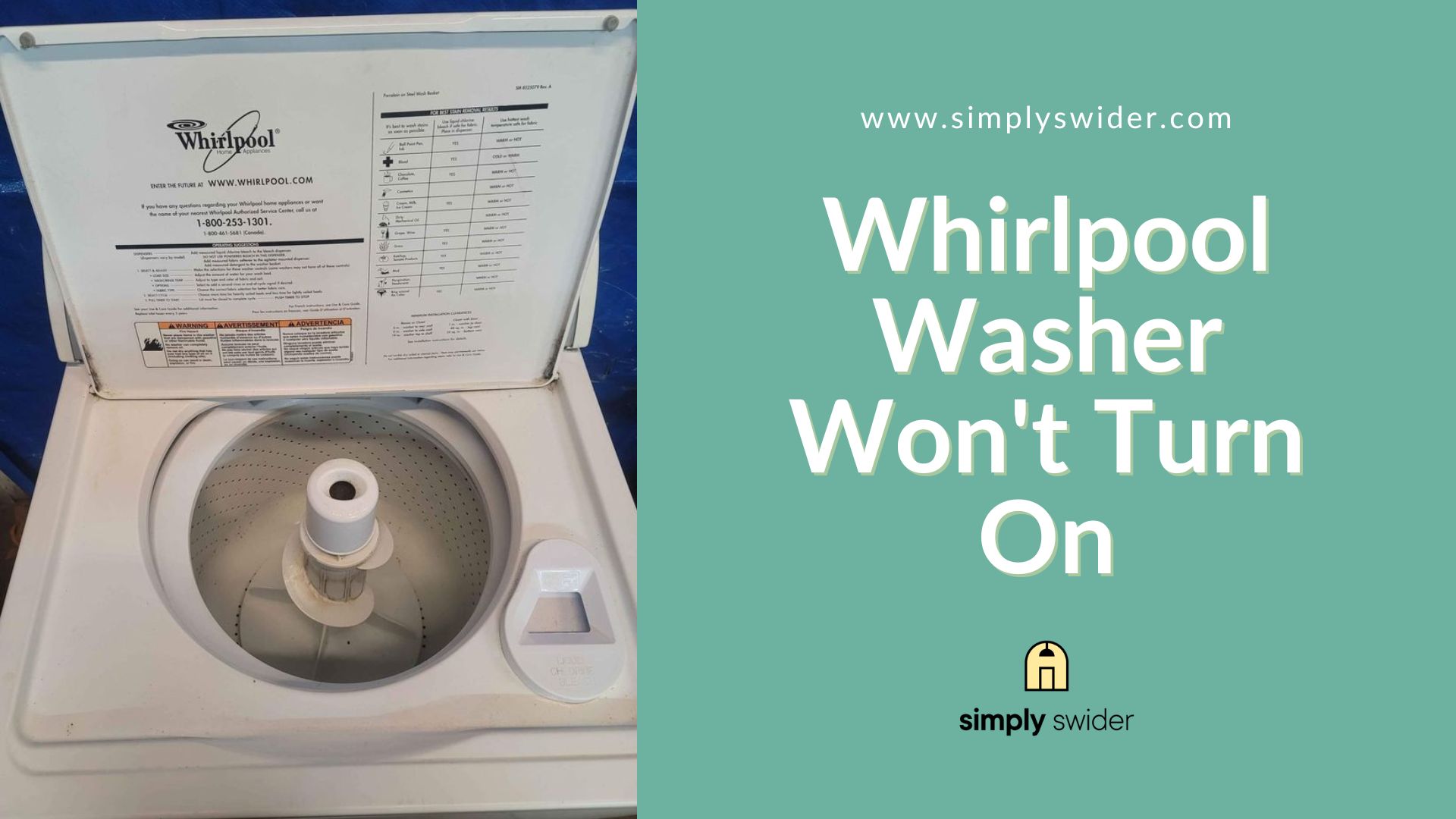 Whirlpool Washer Won't Turn On