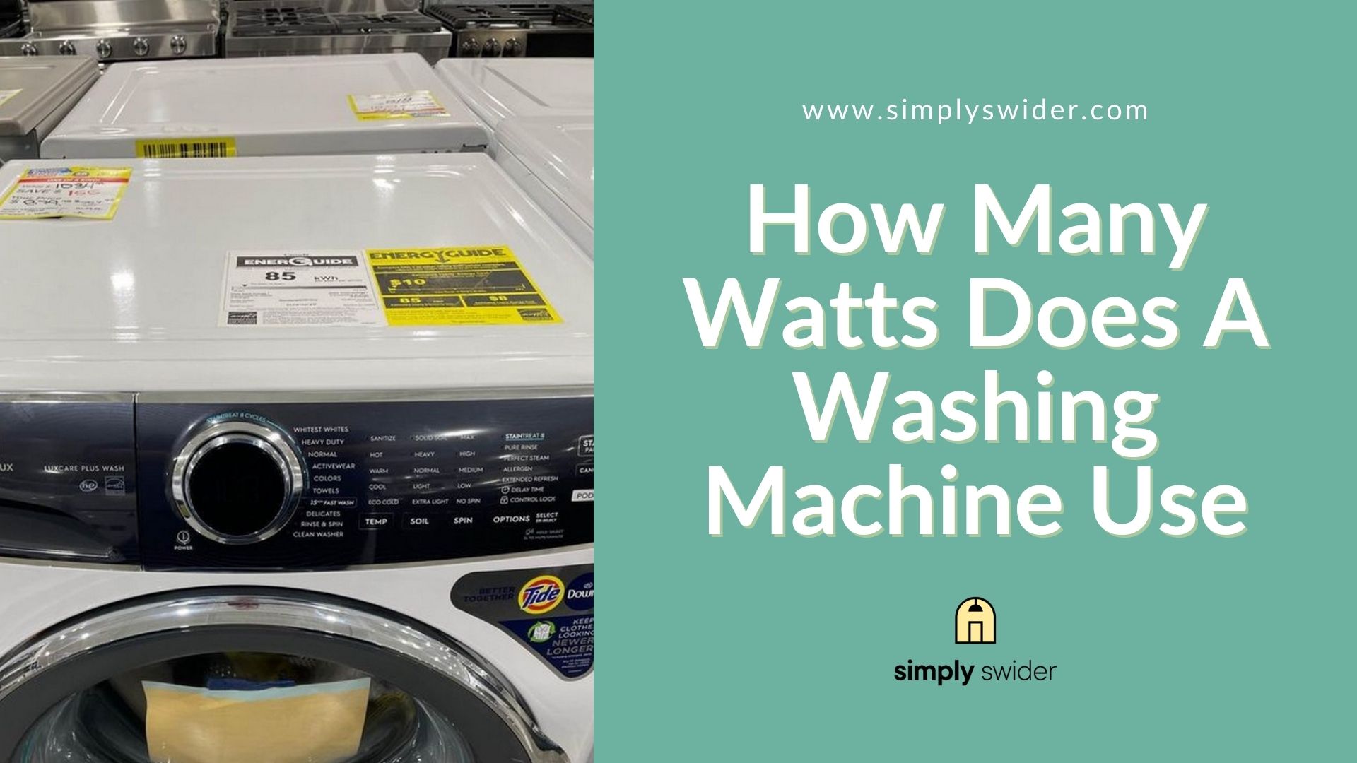 How Many Watts Does A Washing Machine Use
