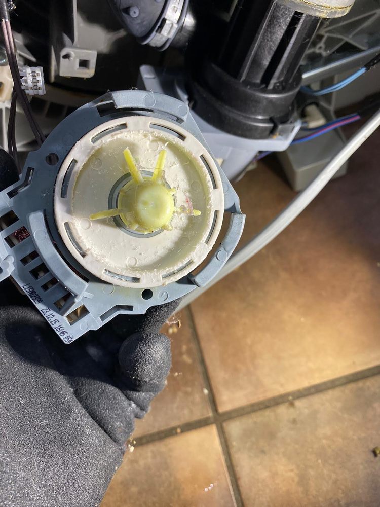 Whirlpool dishwasher won't drain broken pump