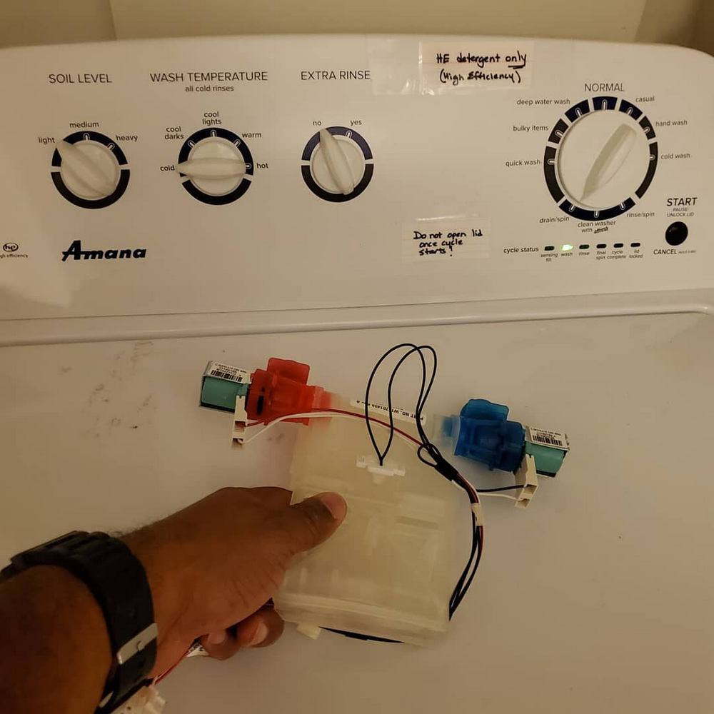 Amana Washer Faulty Water Inlet Valve