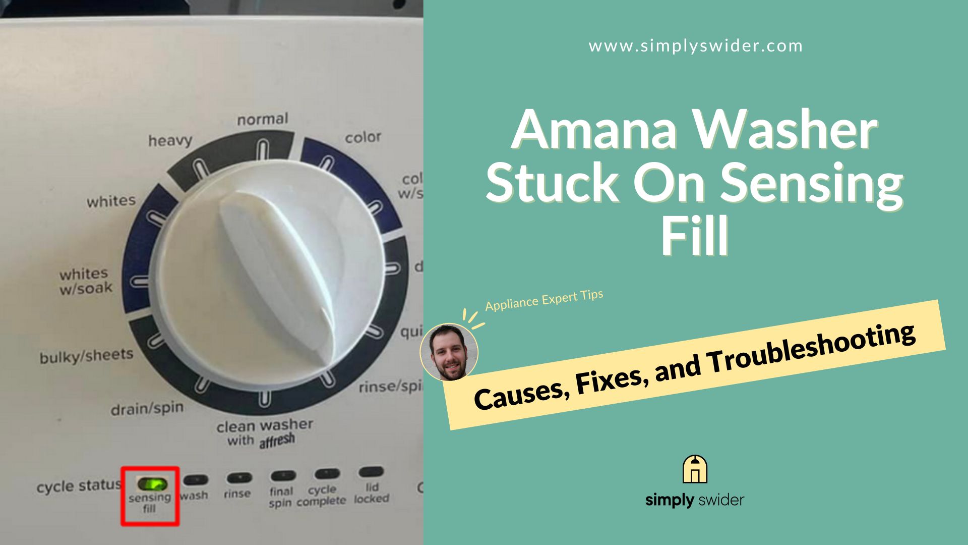 Amana Washer Stuck On Sensing Fill