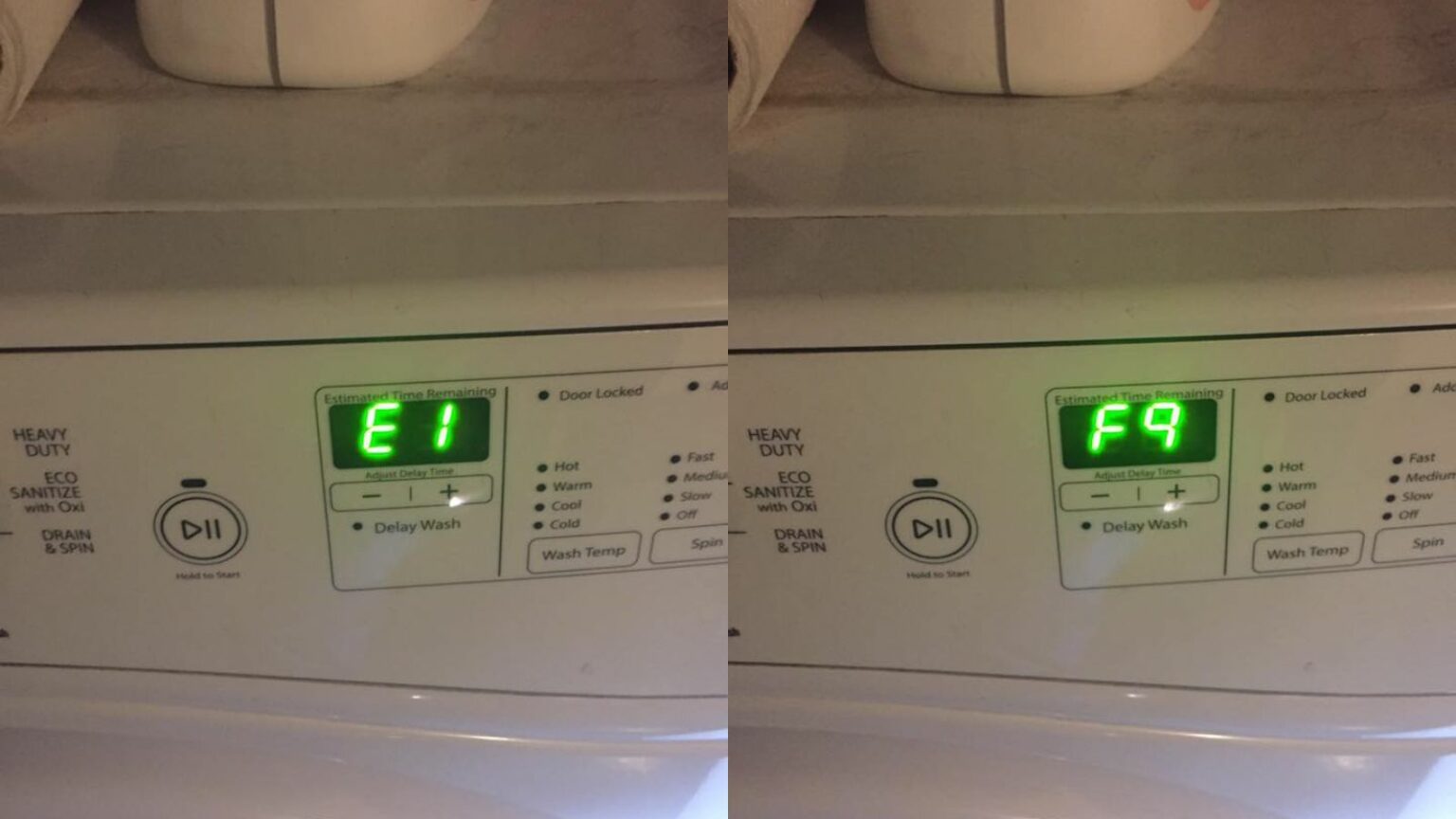 How to Fix E1/F9 Whirlpool Washer Error Codes