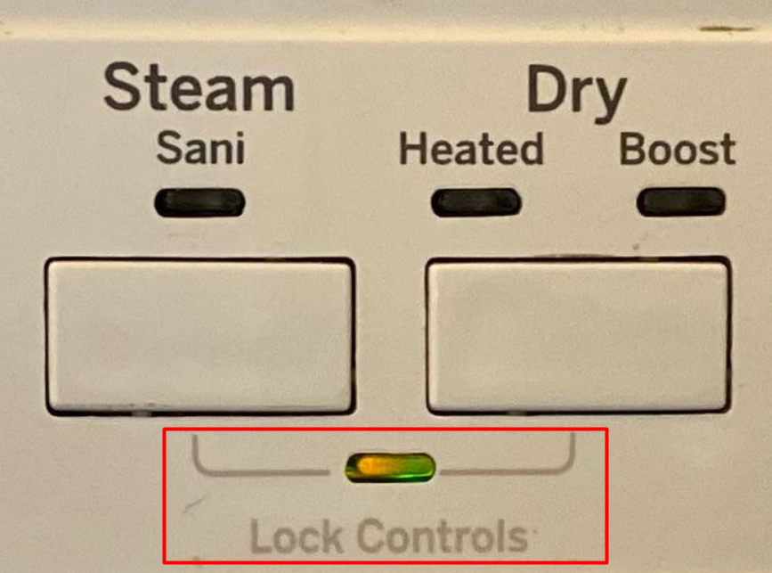GE Dishwasher Control is Locked