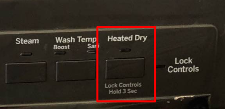 GE Dishwasher Control is Locked