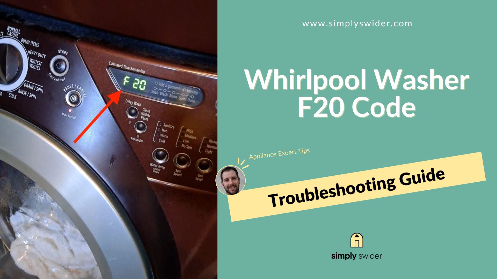 Whirlpool Washer F20 Code