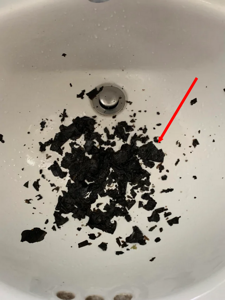 Black Flakes Something Was Left In The Washer