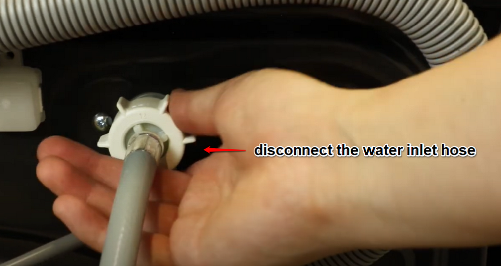 Disconnect the Water Inlet Hose