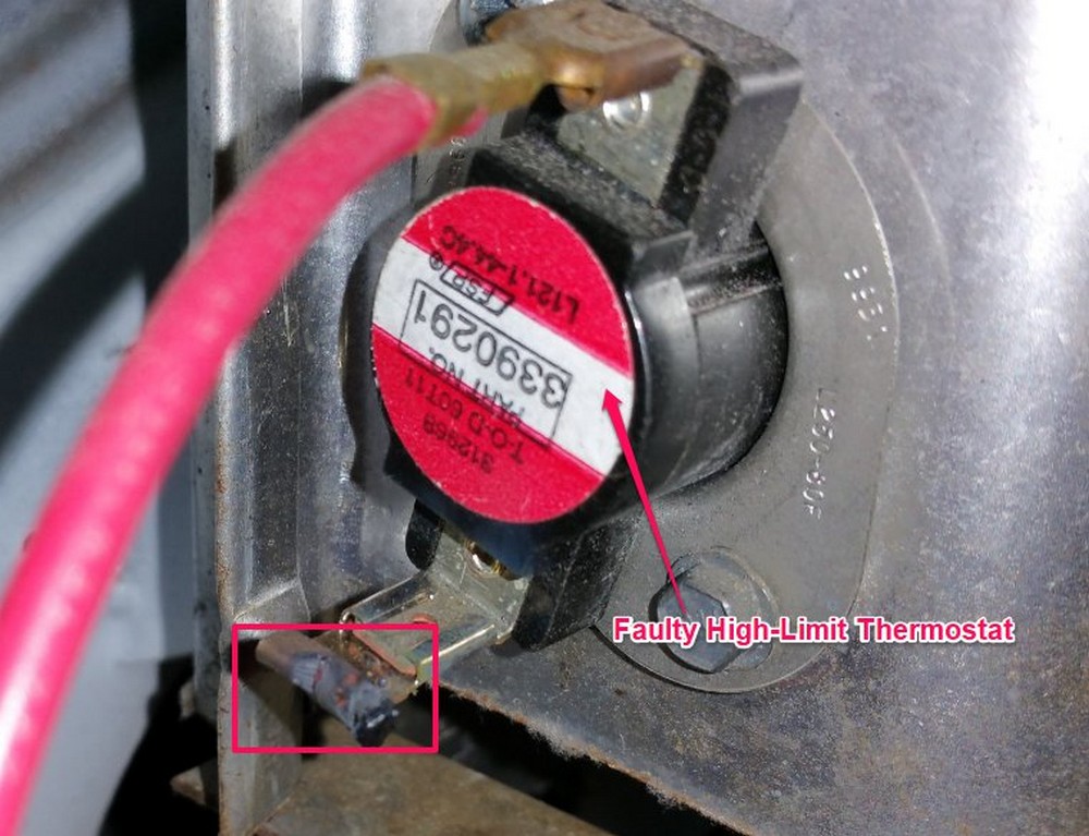 Electrolux Dryer Faulty Thermostat