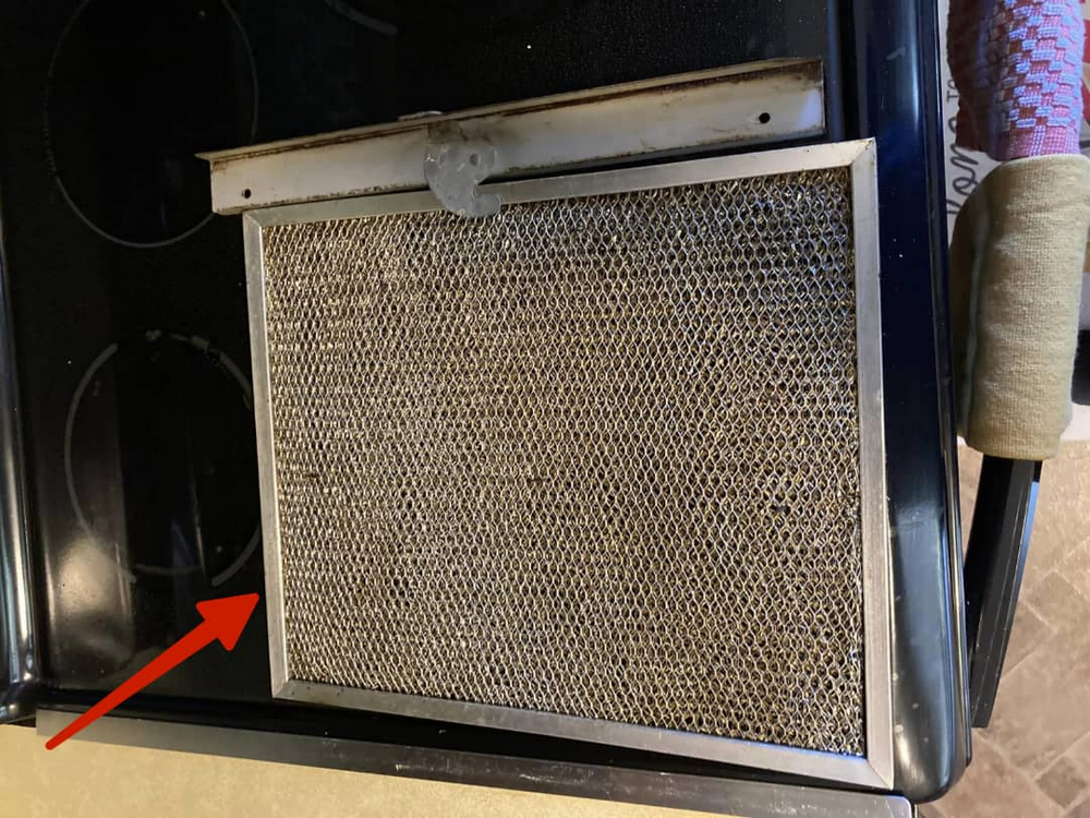 Microwave Clogged Grease Filter
