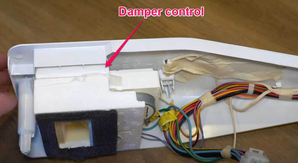 Replace the Damper Control Step 3