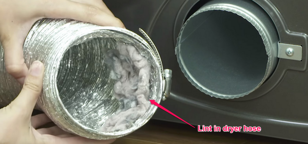 Samsung Dryer Clean Lint in Dryer Hose