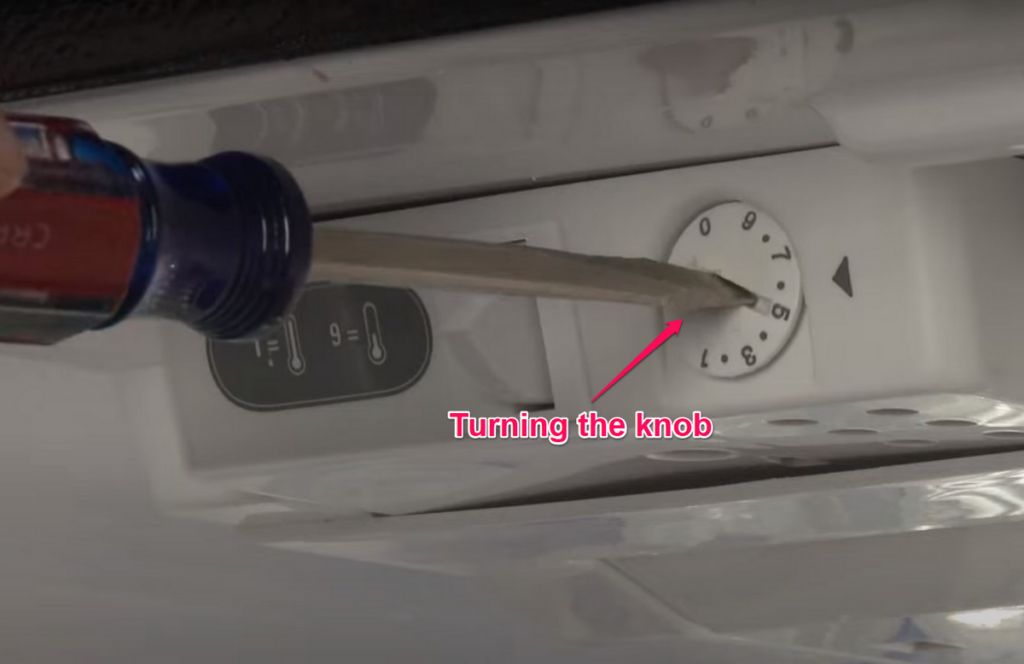 Turn the Knob on Thermostat Fridge