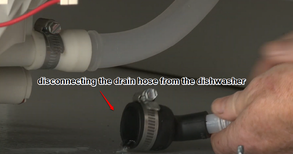 Disconnecting the Drain Hose From the Dishwasher