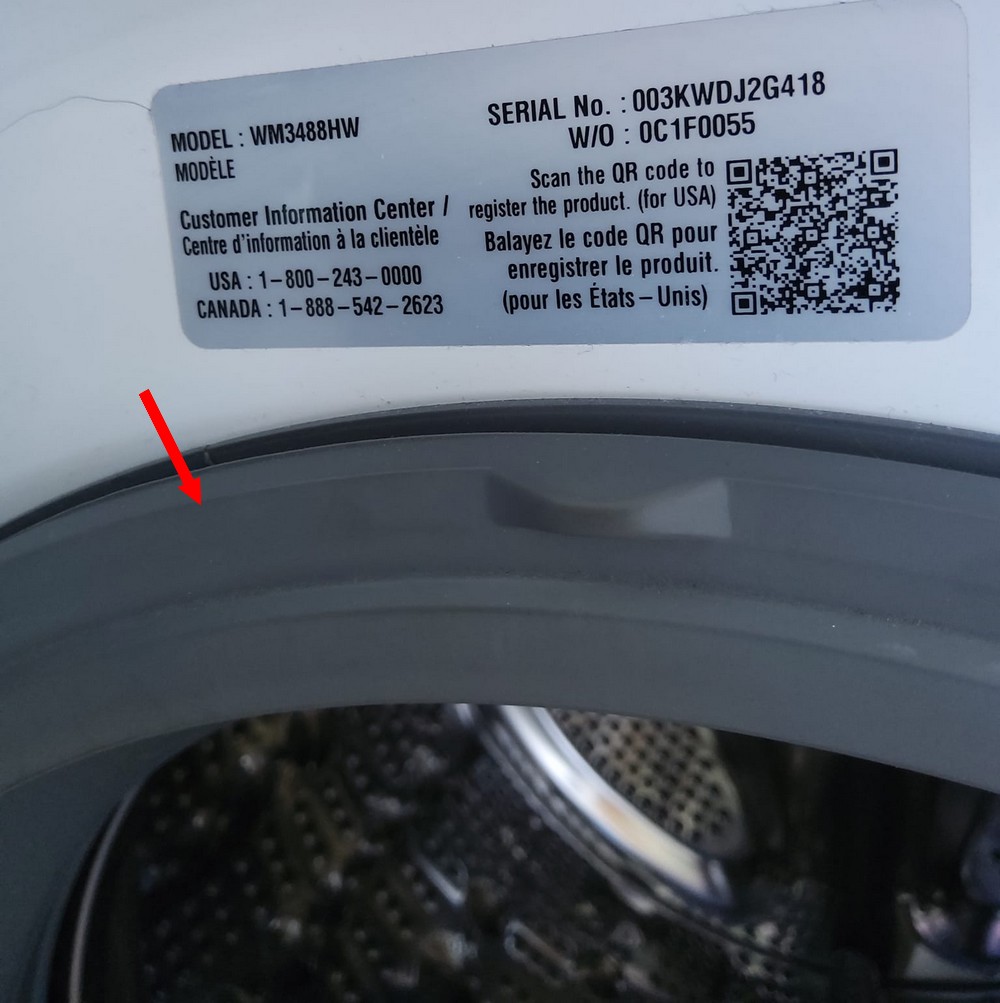 LG Dryer Combo Worn-Out Door Seal