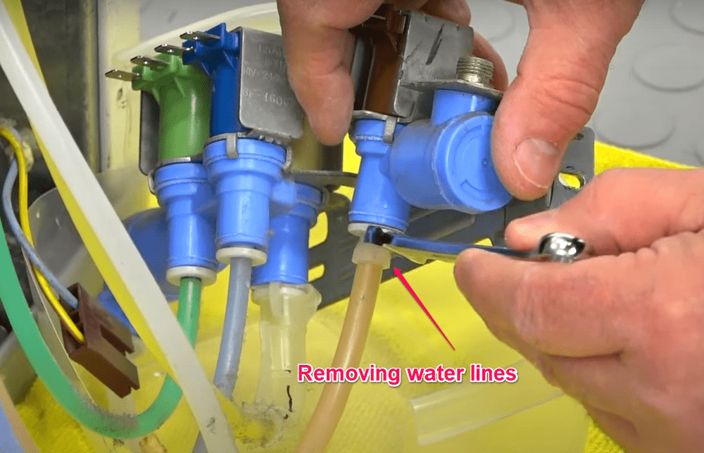 Removing Water Line on Old Water Valve Fridge