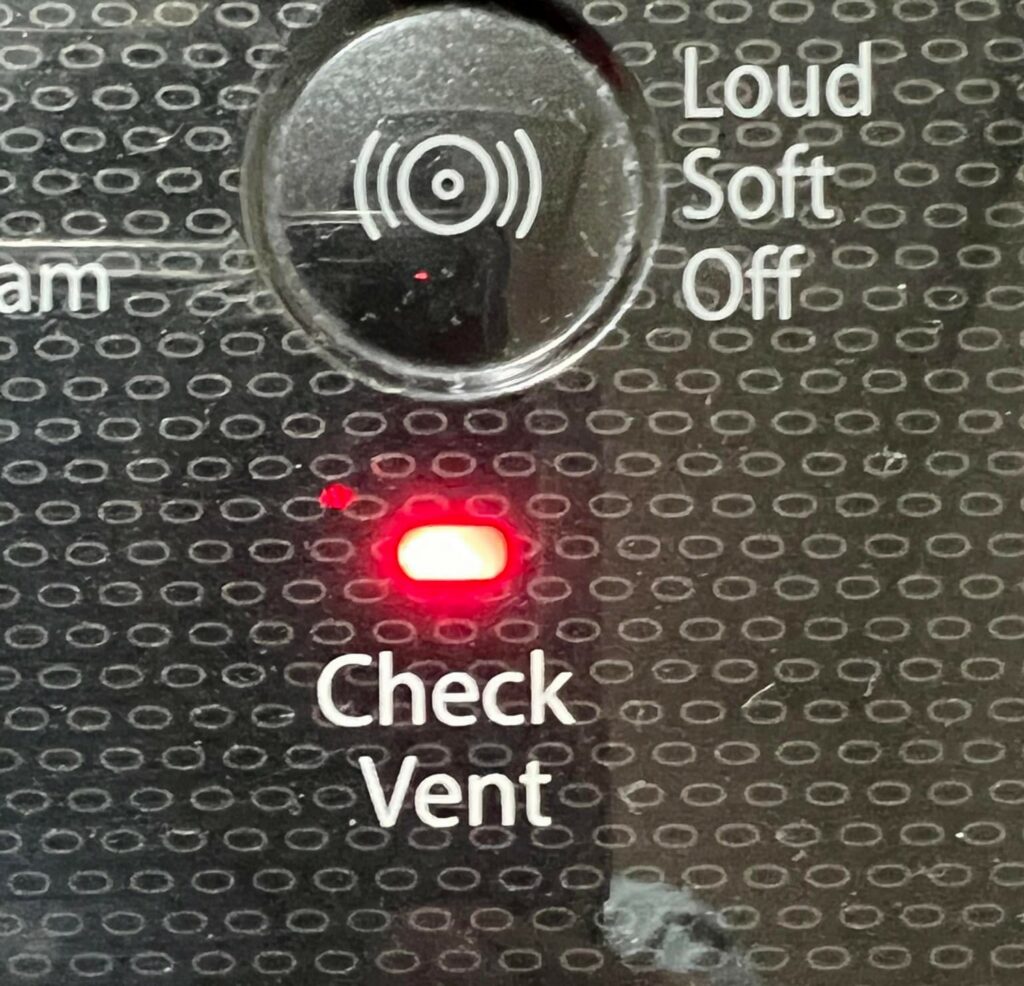 Whirlpool Dryer Check Vent Light
